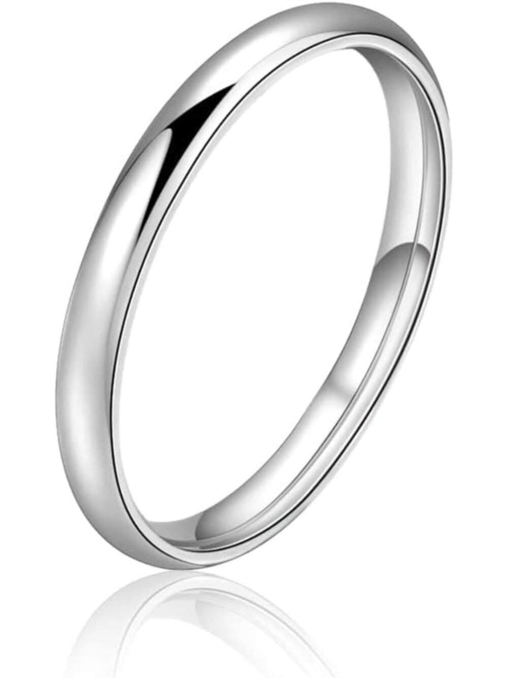 Sterling Silver Stackable Rings for Women & Men - Thin Wedding Bands